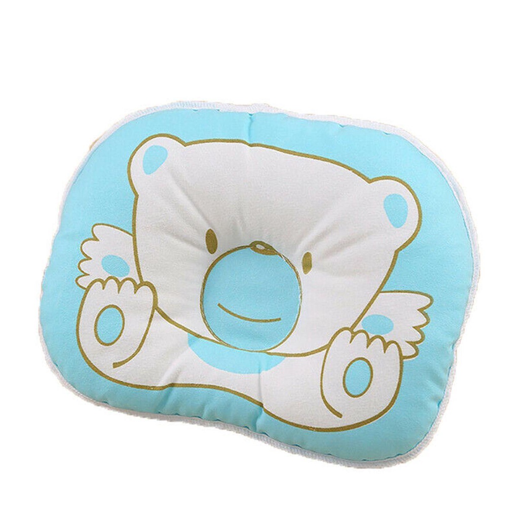 1 Gối Xốp Cotton Chống Lăn Định Hình Đầu Cho Bé