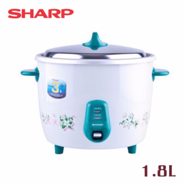 Nồi cơm điện Sharp 1.8 lít KSH-D18 Nhập Thailand nắp rời.