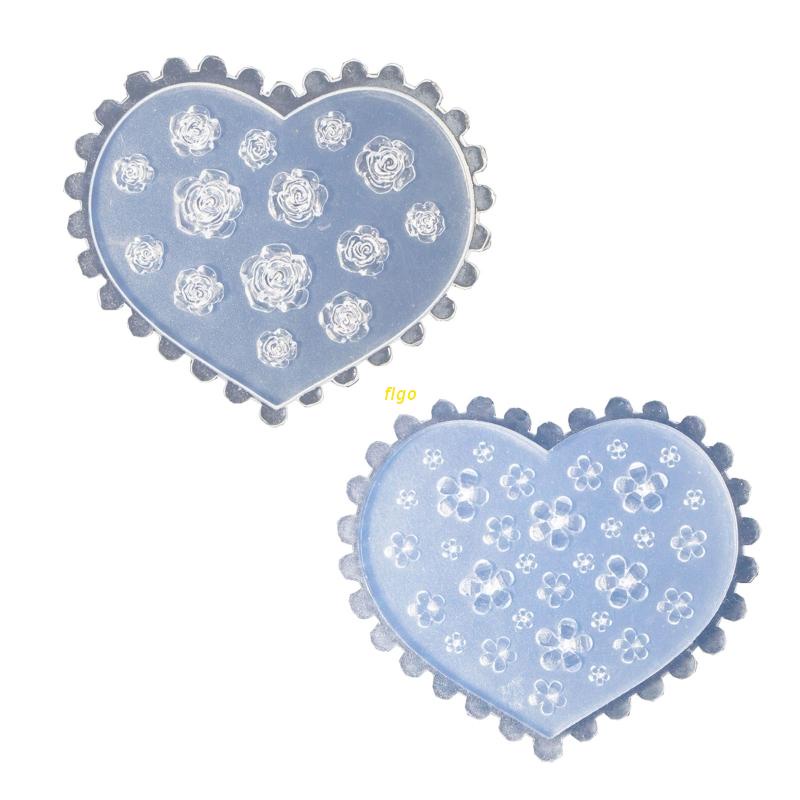 Khuôn Silicone Tạo Hình Hoa Hồng Trang Trí Móng Tay Diy