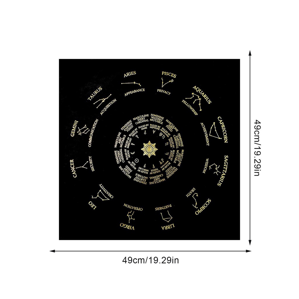 Thẻ Bài Tarot Vải Dày Tái Sử Dụng Được