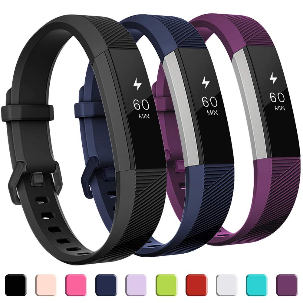 3 Gói Dây Đeo Thay Thế Cho Fitbit Alta / Alta HR / Ace, Dây Thay Thế Cổ Điển Có Khóa Kim Loại An Toà