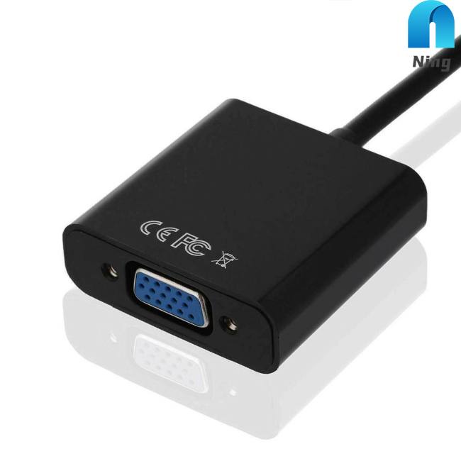 Ning 1080p Hdmi-compatible Male To VGA Female Video  Cable Unidirectional Hd Converter