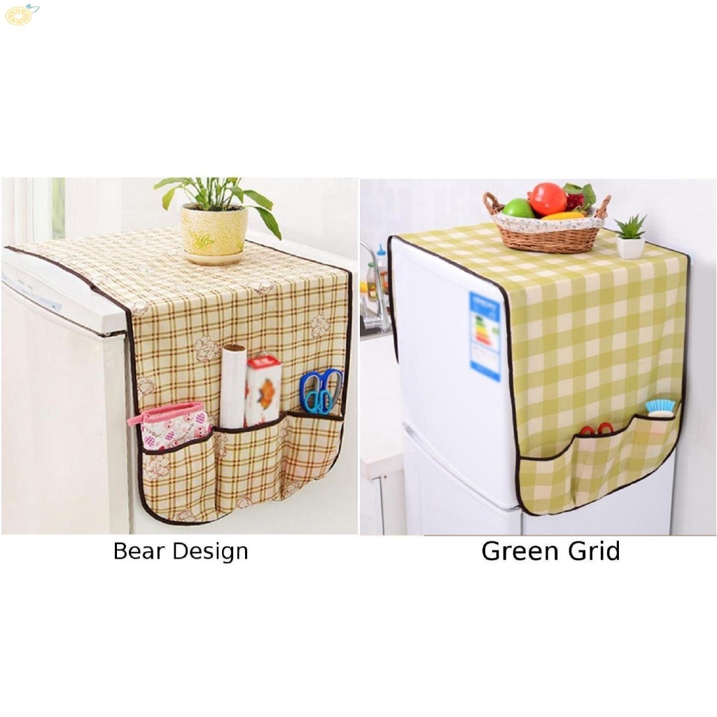 Khăn phủ đầu tủ lạnh kèm túi đựng đồ