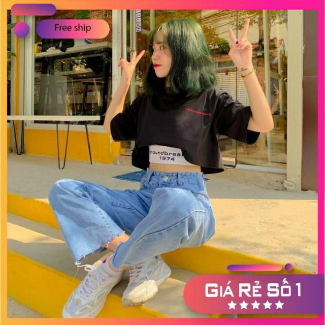 Set 2 áo Ba lỗ + Áo Croptop in chữ [Có VIDEO CH22
