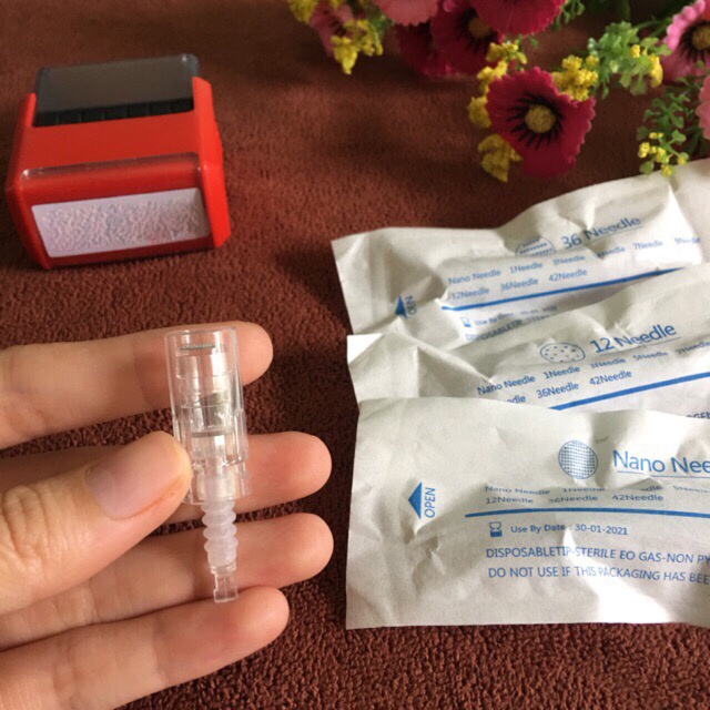 Đầu Kim Nano Kim 12 Kim 36 cho Máy Phi Kim, Máy Lăn Kim Dr Pen Siêu Rẻ Thẩm Mỹ Huyền Trang NANOCEE