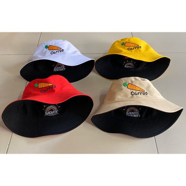 NÓN BUCKET CÀ RỐT 2 MẶT