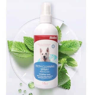 Bioline Teeth Cleaning Spray - Chai xịt thơm miệng và hỗ trợ các vấn đề về nướu chân răng chai 175ml