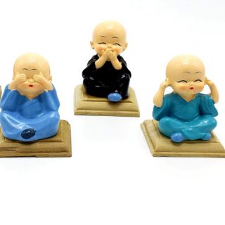Bộ tượng trang trí phong thủy: 4 chú tiểu .