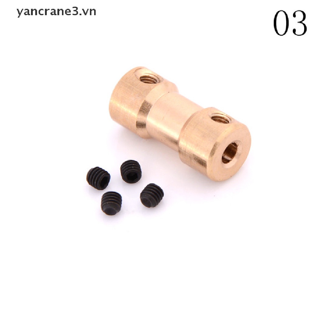 {Home} New 2/3/3.17/4/5mm Motor Copper Shaft Coupling Coupler Connector Sleeve Adapter {yancrane3.vn}