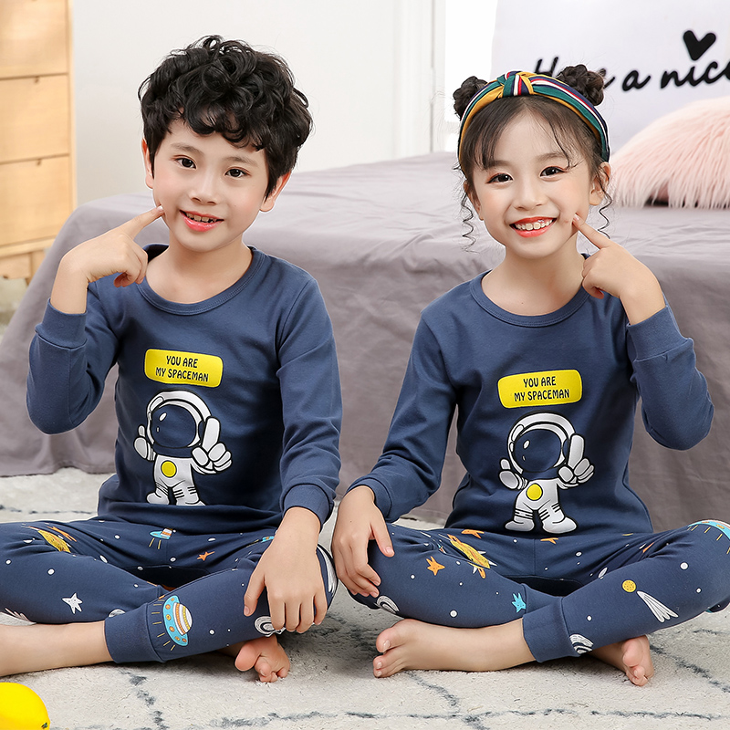 Bộ quần áo ngủ pijama in họa tiết hoạt hình xinh xắn cho bé