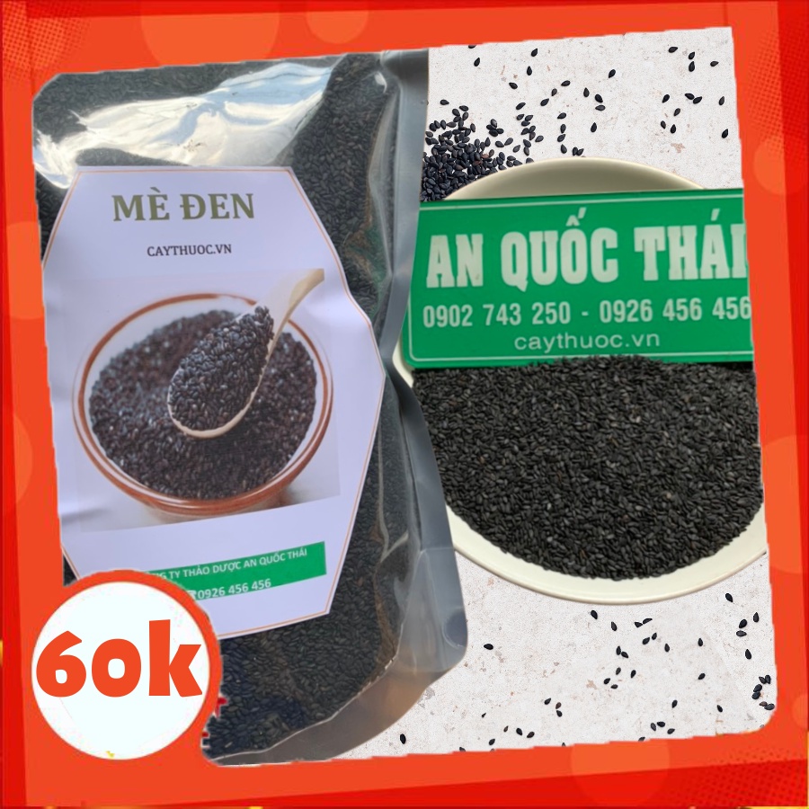 Hạt Mè Đen (Vừng Đen) 1Kg Nguyên Chất Sạch, Thơm Làm Sữa Mè Đen, Làm Bánh Kẹo, Gia Vị Nấu Ăn Cực Ngon