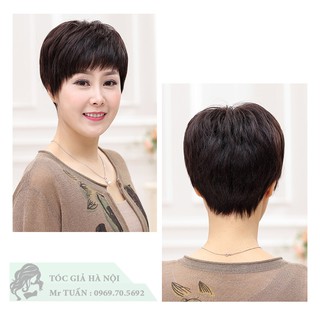Tóc giả nguyên đầu ❤️ 100% tóc thật ❤️ Tóc tém thật