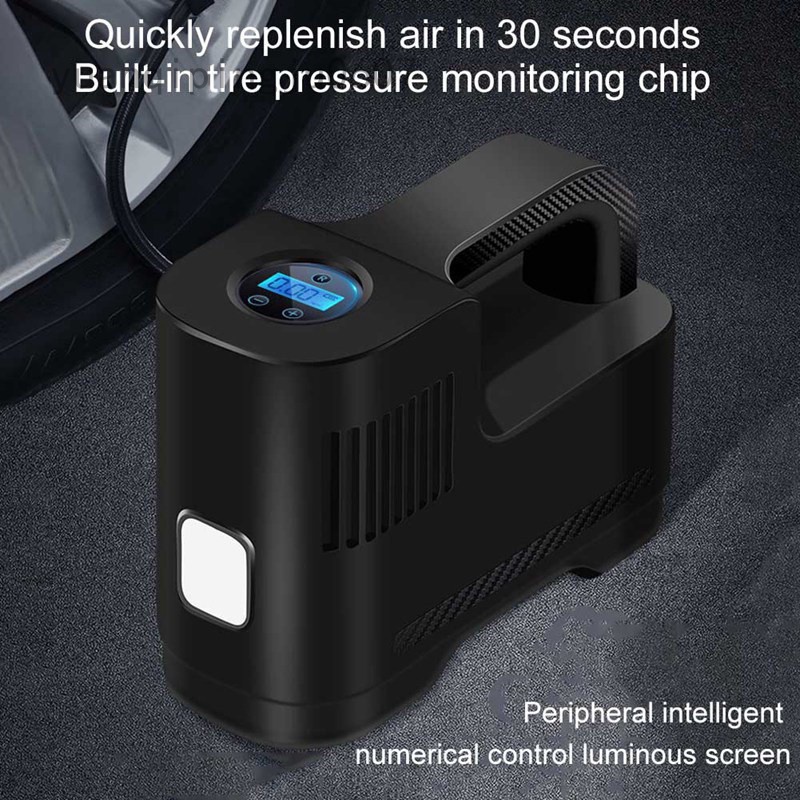 Ống bơm lốp tự động dùng điện kích thước nhỏ gọn đa năng chất lượng cao cho xe hơi/bóng rổ/xe máy/xe đạp