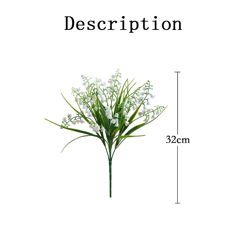 5 Nhánh Hoa Lily Nhân Tạo Bằng Nhựa Dùng Trang Trí Tiệc Cưới