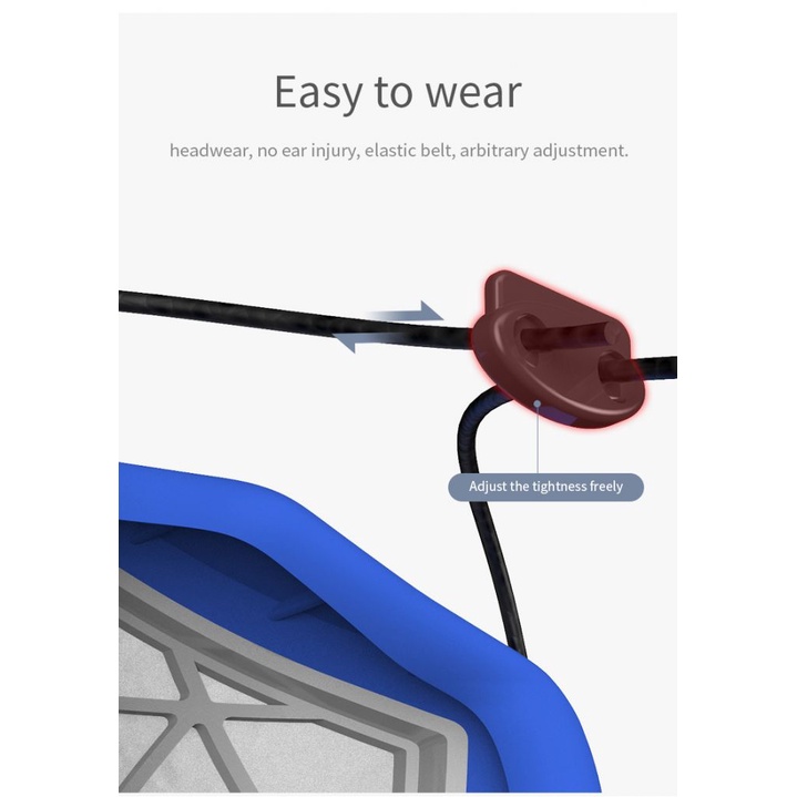 Khẩu trang carbon hoạt tính có van thở chống bụi bằng silicone KN95