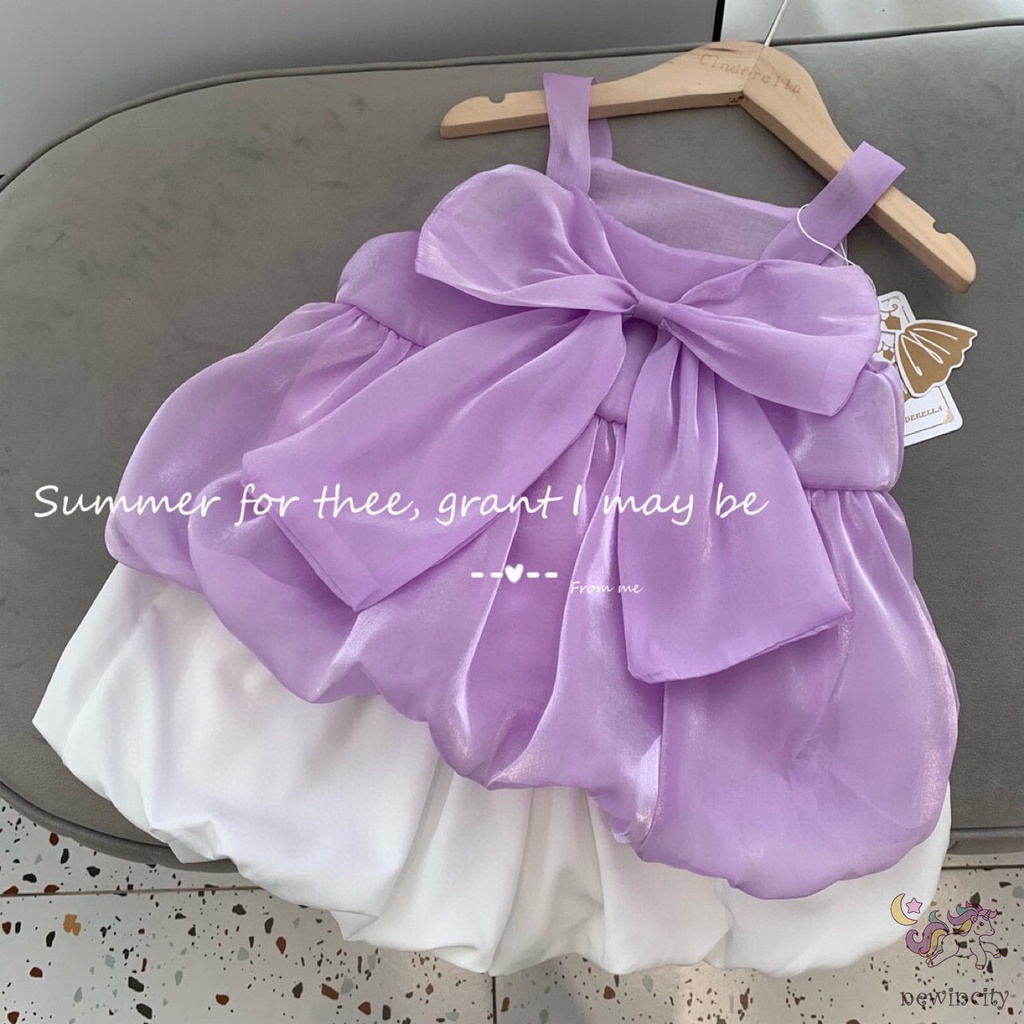 Áo Thun Ba Lỗ Đính Nơ Cho Bé Gái