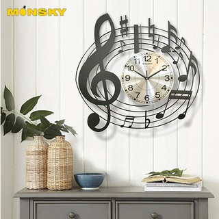 Mua Đồng hồ treo tường MONSKY GCLOCK loại 55X58 (cm) cao cấp làm từ kim loại sơn tĩnh điện chạy máy kim trôi chuẩn (2004)