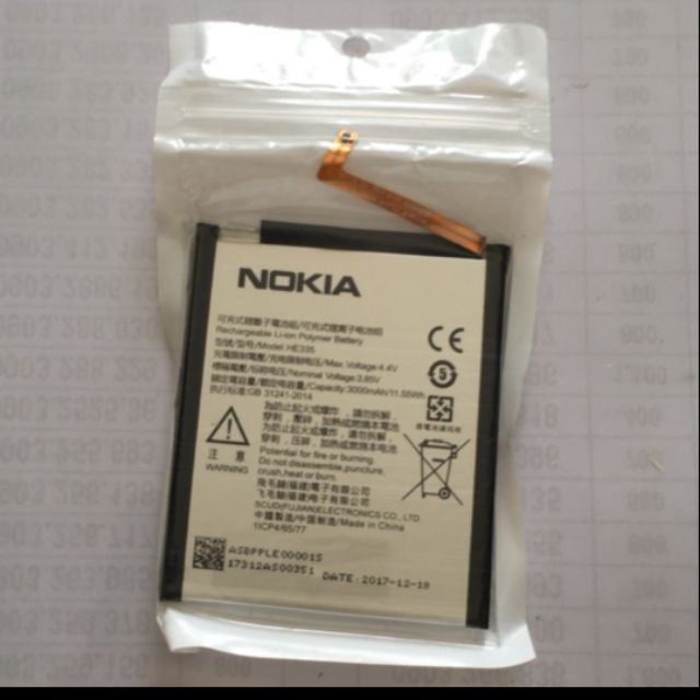 Pin nokia 6  HE335 xịn mới 100% _ BH 6 tháng
