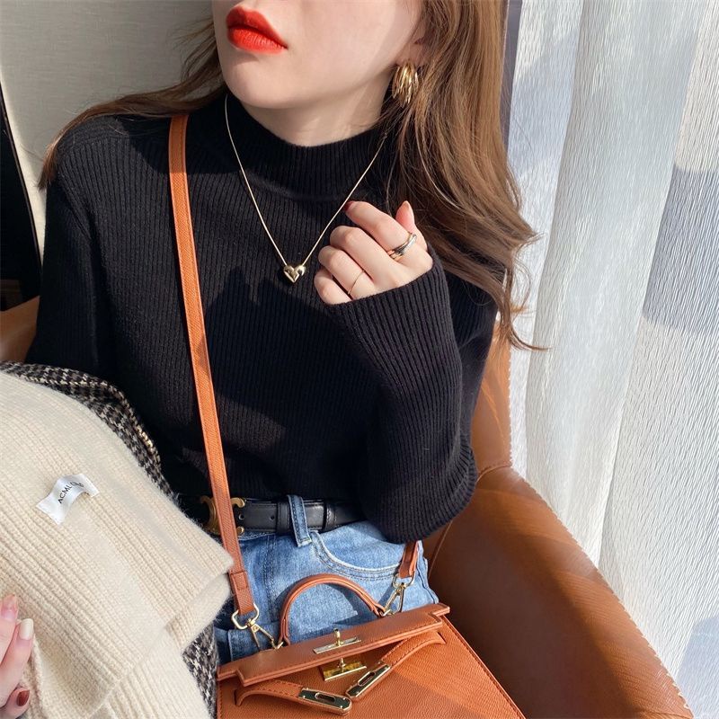 Áo Sweater Cổ Cao Phong Cách Thời Trang Thu Đông Mới