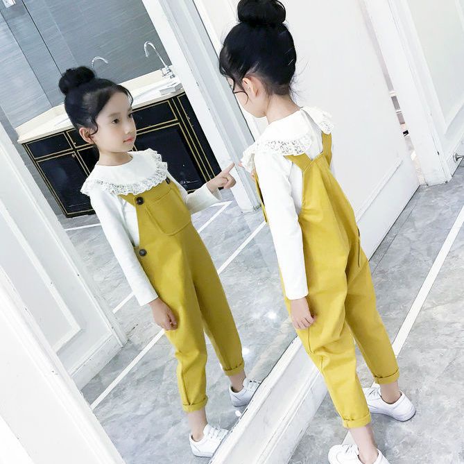 Quần Yếm Dáng Rộng Phong Cách Mới 2022 Cho Bé Gái