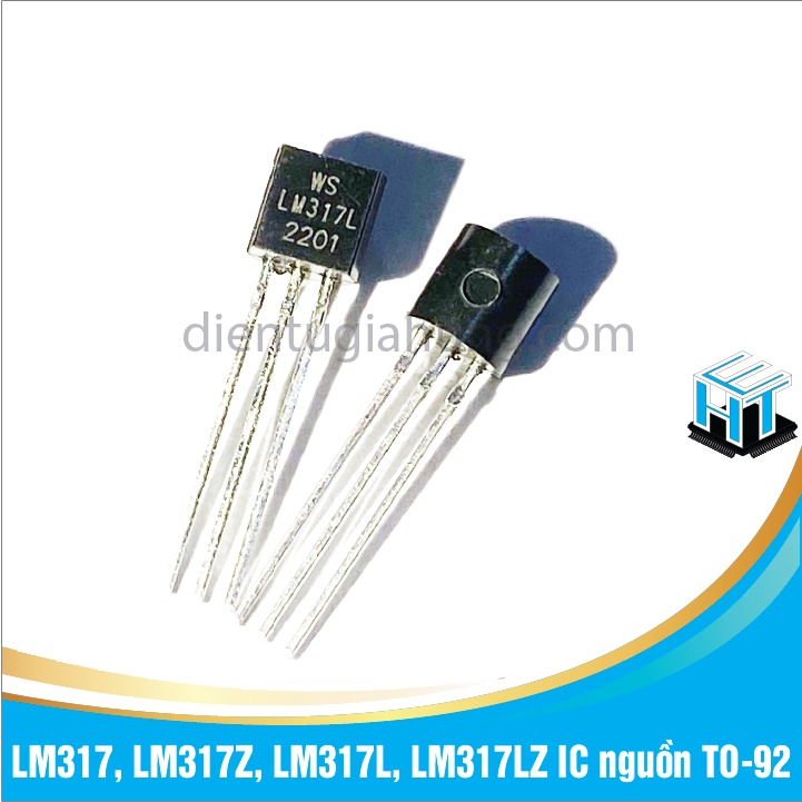 Combo 10 con IC LM317, LM317Z, LM317L, LM317LZ IC nguồn TO-92 hàng chuẩn