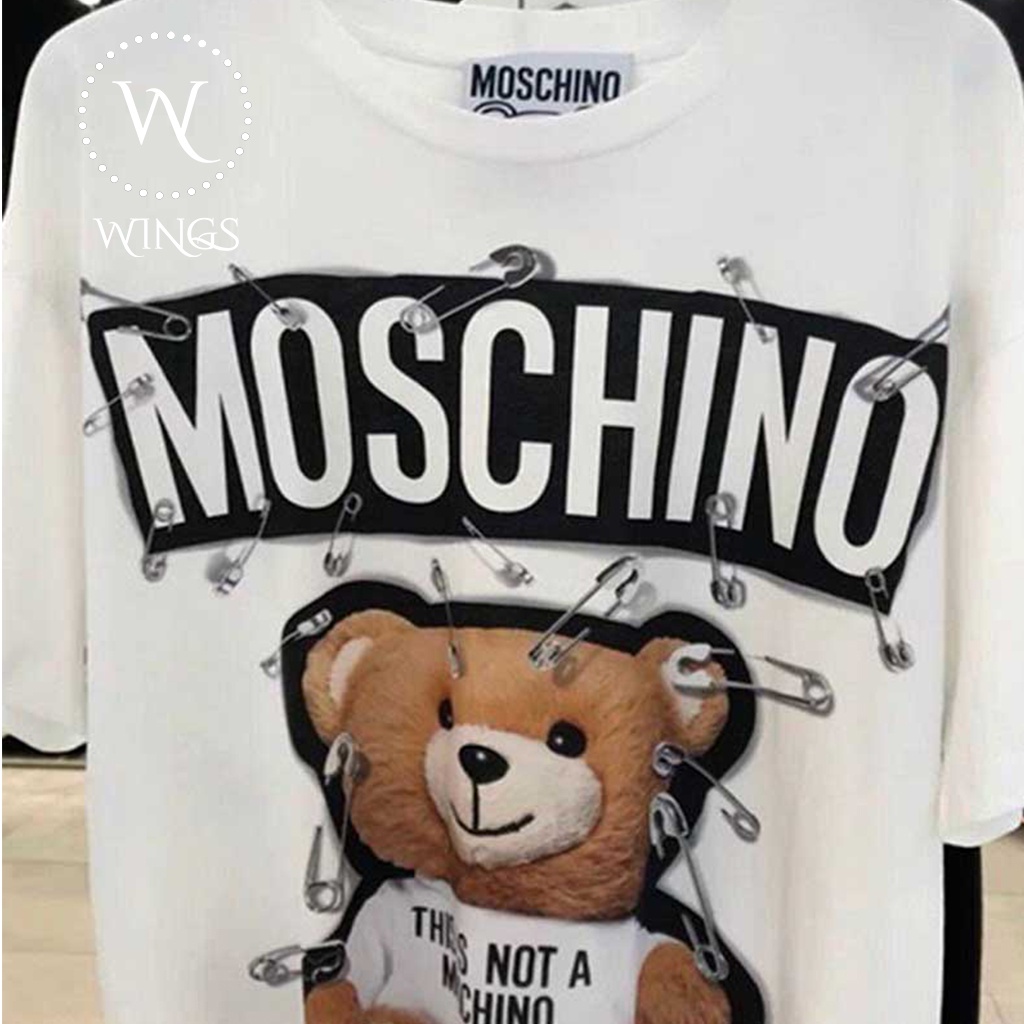 Áo thun nữ cotton moschino teddy bear gim băng