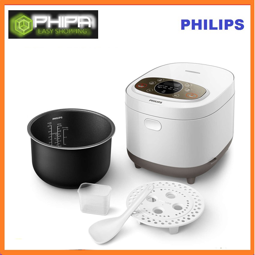 Nồi cơm điện tử philips HD4533, 1.8 lít, đốt nóng 3D thông minh, lòng nồi siêu dày 3,0 mm