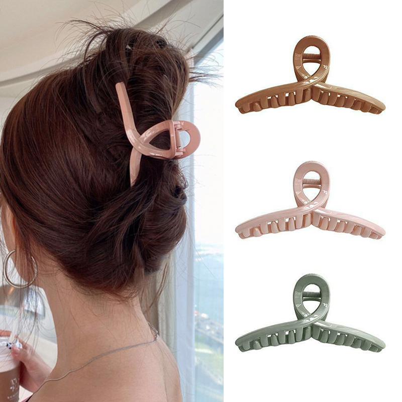 Kẹp tóc nhựa phong cách Hàn Quốc trẻ trung cho nữ