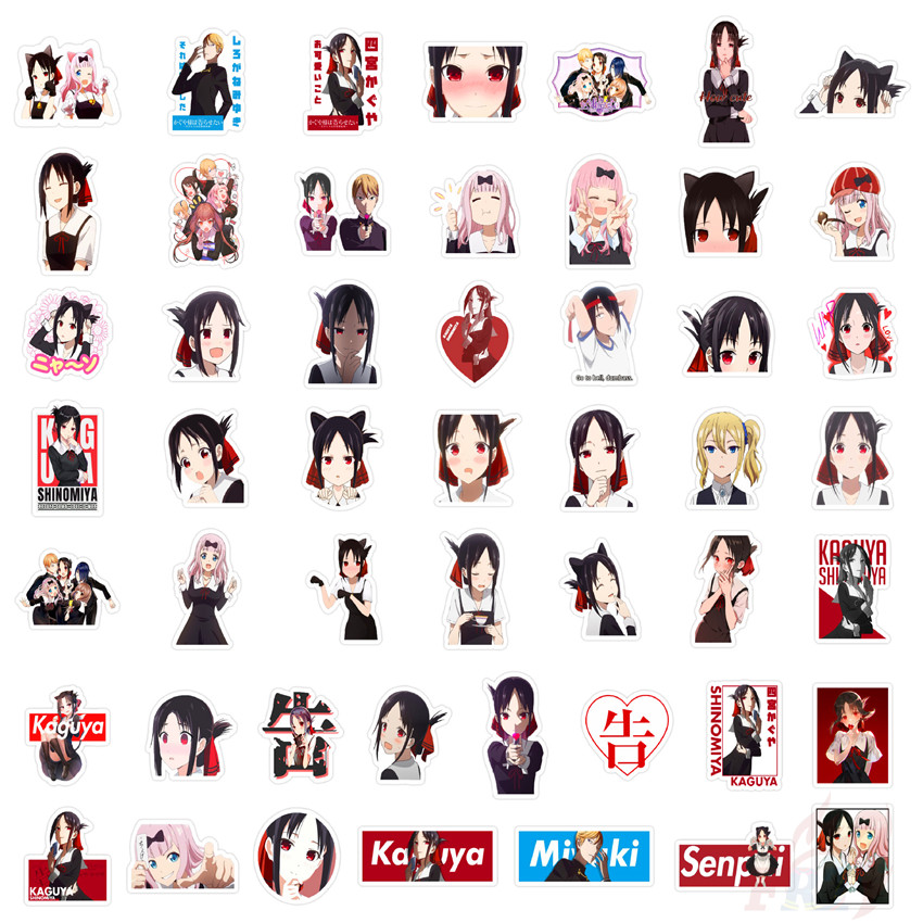 ❉ Kaguya Sama: Love Is War Series 04 Stickers ❉ 50Pcs/Set Shinomiya Kaguya DIY Fashion Decals Doodle Stickers