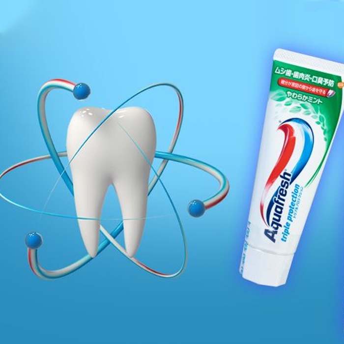Kem đánh răng Aquafresh vị bạc hà, trà xanh dịu nhẹ 140g + 20g bảo vệ răng miệng - Umiko