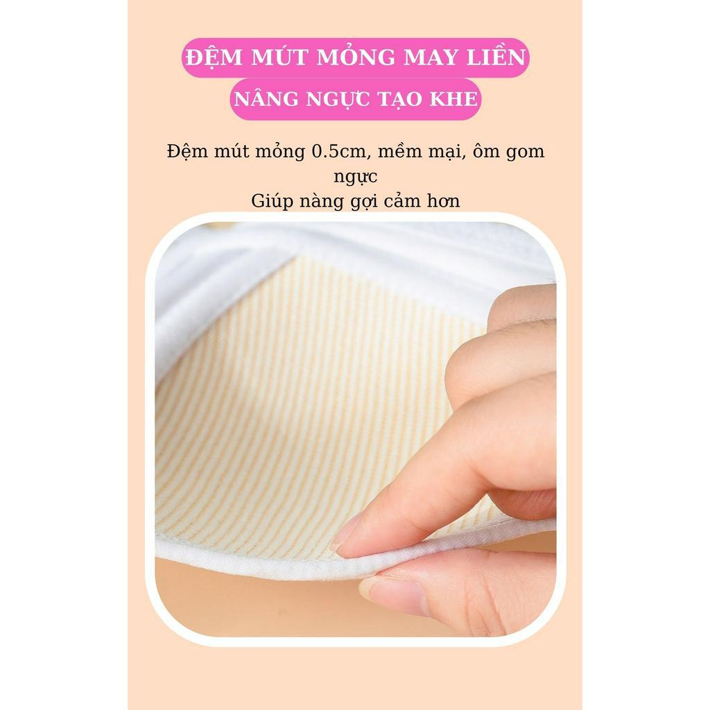 Áo lót nữ MIYOURS FASHION &amp; MORE AL365 cotton nâng ngực không đệm, mút mỏng nhẹ nhàng thoải mái