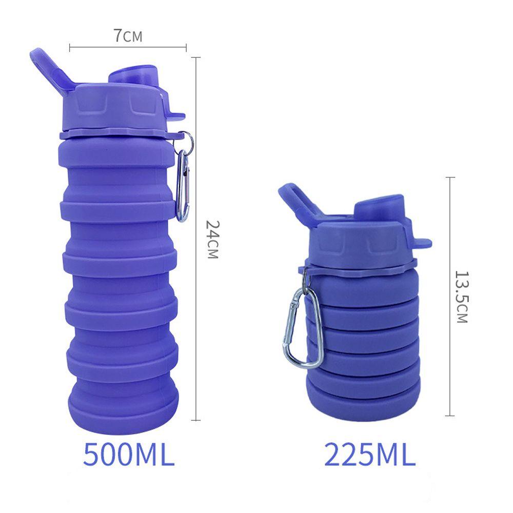 Cốc Uống Nước Silicone 500ml Đa Năng Có Thể Gấp Gọn Tiện Dụng