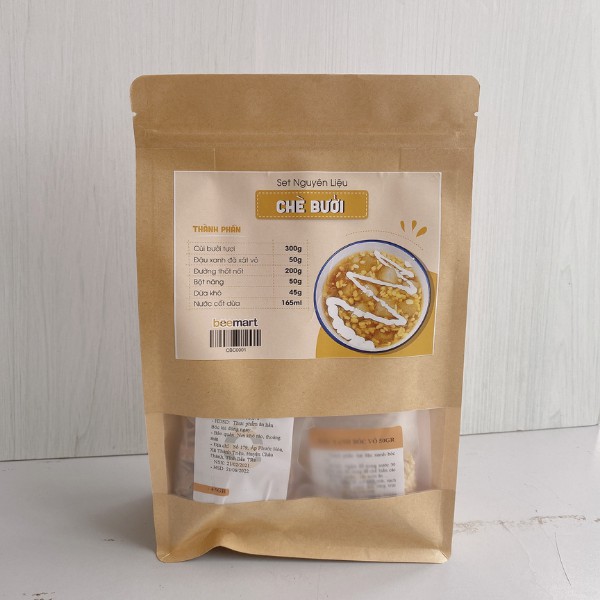 Set tự làm chè bưởi An Giang ngon, thành phẩm 6-8 cốc chè. Có kèm cùi bưởi
