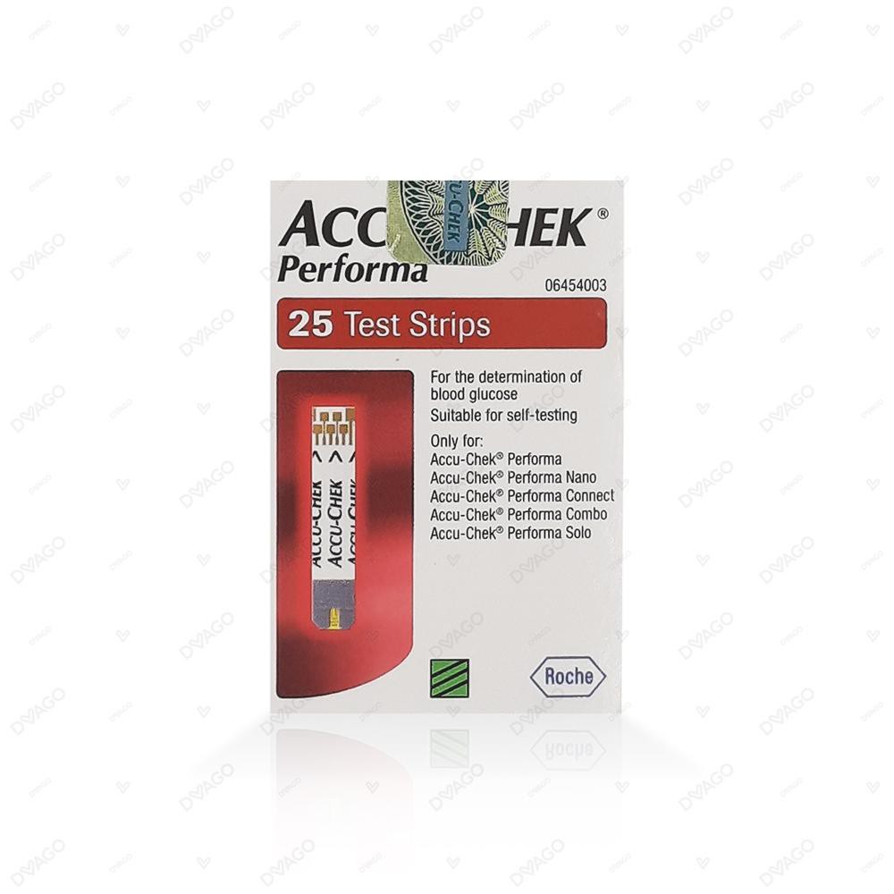 Que Thử Đường Huyết Accu-chek Performa (Hộp 25 que)