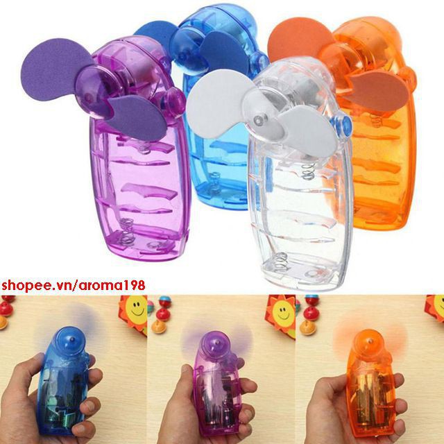 nick 1 Quạt Mini Làm Mát Cool Air sử dụng Pin AA &lt;RẺ VÔ ĐỊCH&gt;