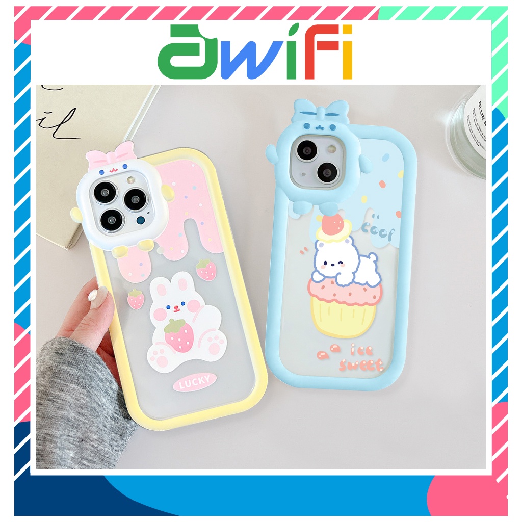 Ốp Lưng Iphone Nơ Camera Hình Vuông Puppy Run 6/6Splus/7/7Plus/8/8Plus/X/Xs/11/12/13/Pro/Max/Plus/Promax - Sale Sốc R5 - 8