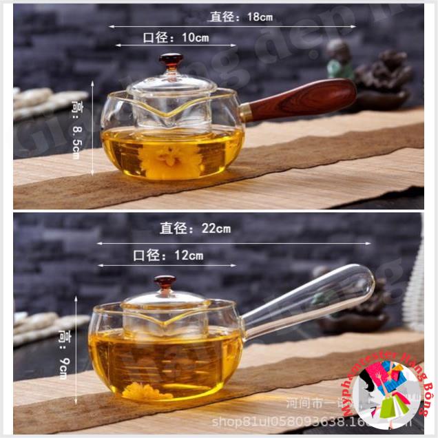 (HÀNG ĐẸP) Rót+Pha trà thuỷ tinh