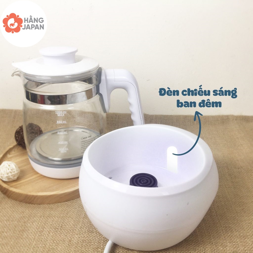 Ấm đun nước pha sữa Moaz bebe MB002/ MB012/ MB005, bình đun nước đa năng hâm sữa, pha trà, cà phê tiện lợi - BH 12 THÁNG