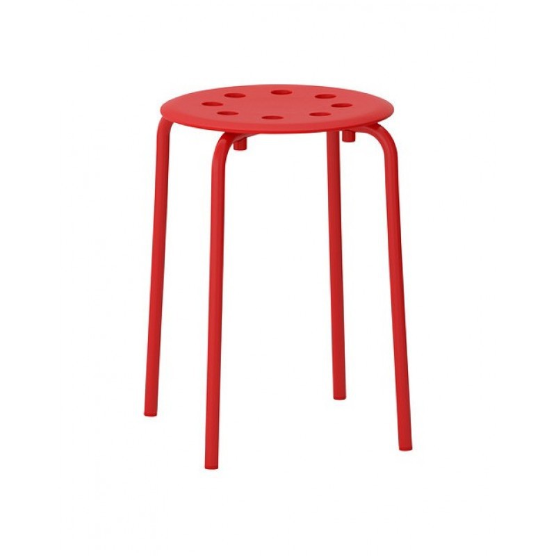 Ghế tròn đỏ MARIUS IKEA