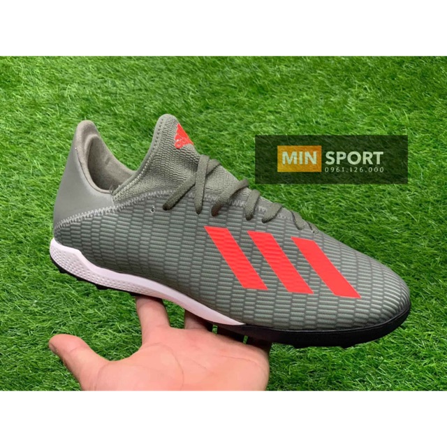 Giày bóng đá adidas X19.3 xanh nguỵ sân cỏ nhân tạo đế mềm