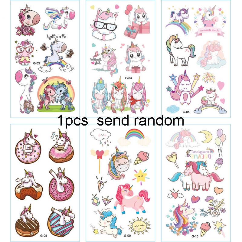 iF YOU Miếng dán hình xăm tạm thời phong cách hoạt hình đáng yêu dễ thương