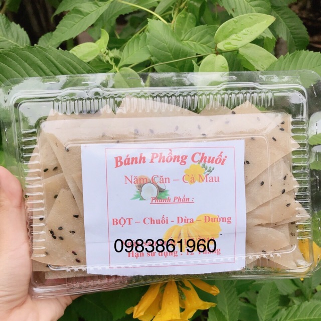 {Loại 1- Chứng nhận ATVSTP}:fried_shrimp:  Bánh Phồng Chuối:fried_shrimp:Năm Căn_Cà Mau