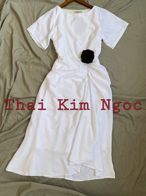 Đầm dự tiệc eo nhún chuổi