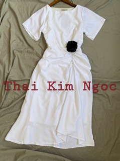 Đầm dự tiệc eo nhún chuổi