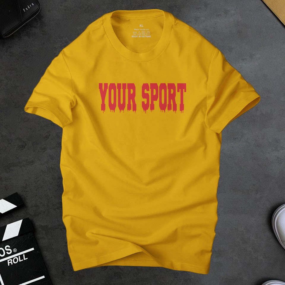 Áo thun nam your sport phong cách thể thao,chất liệu cotton 4 chiều thoáng mát nhanh khô