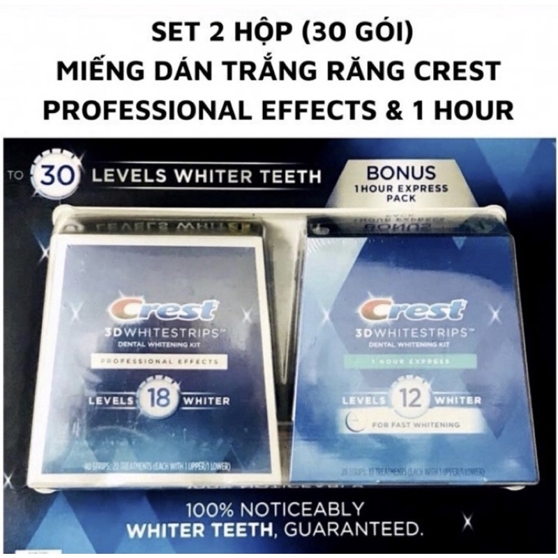 MIẾNG DÁN TRẮNG TRĂNG CREST PROFESSIONAL EFFECTS