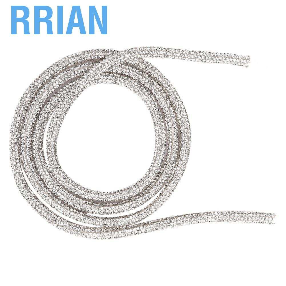 Rrian Cuộn Dây Ruy Băng Đính Đá Dài 1m Cho Trang Trí Tiệc Cưới