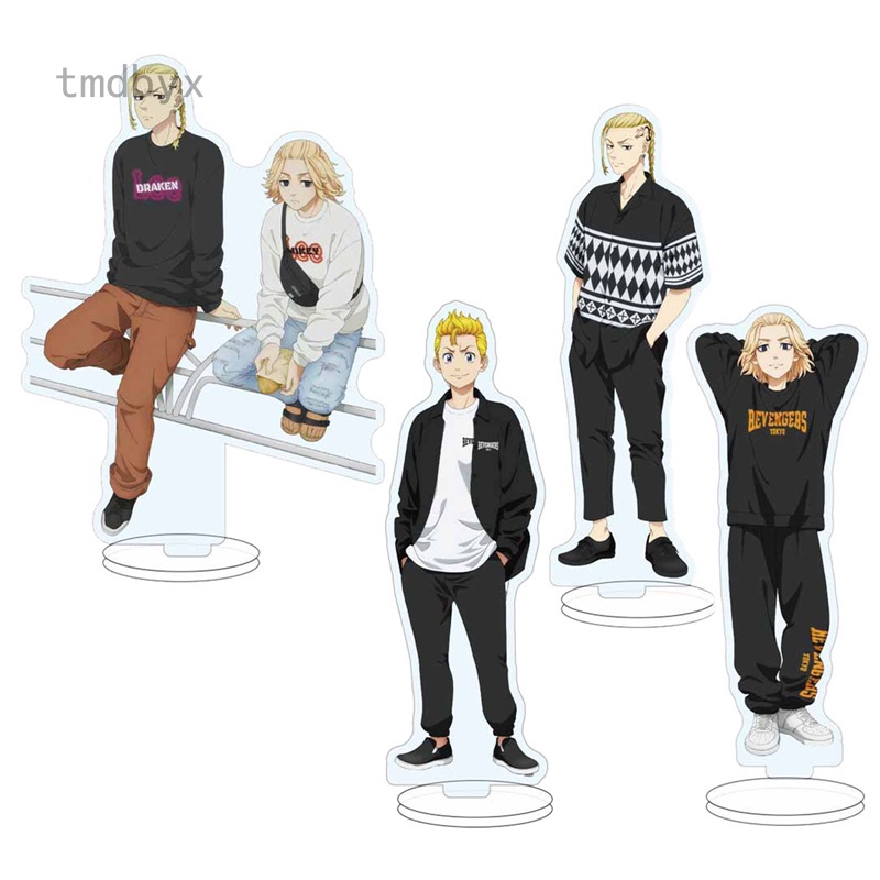 Tmdbyx Mô hình nhân vật Anime Tokyo Revengers có giá đỡ bằng acrylic để bàn trang trí