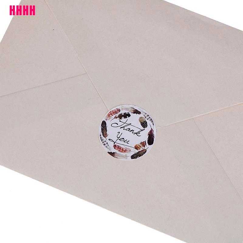 Cuộn 500 miếng dán in chữ Thank You xinh xắn trang trí đám cưới