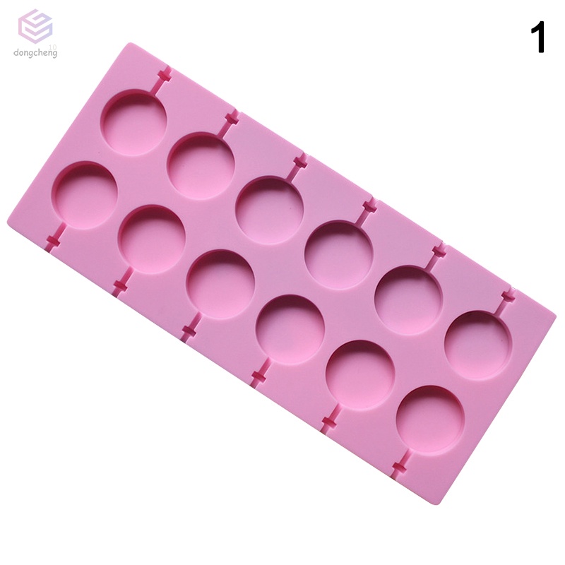 Khuôn Silicone Làm Kẹo Mút Lollipop Hình Tròn DIY